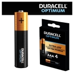 Батерия DURACELL OPTIMUM, AAA (MX2400), (LR03) 1.5V, алкална
