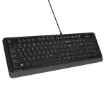 Клавиатура A4 Tech Sleek MMedia KB FStyler FK10, Black, USB