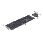Безжична Клавиатура+Мишка HAMA “WKM-550“, Flat, Bluetooth+2.4GHz !,  MMedia + AI button, 173065