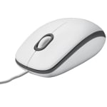 Мишка с кабел Logitech M100 White, USB