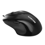 Мишка с кабел CANYON M-6 Black, Ergonomic, CNE-CMS6