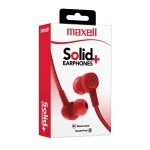 Слушалки тапи Maxell Solid+ SIN-8 FUJI Red, MP3+Mic, 348343