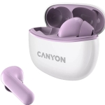 Безжични Слушалки Блутут CANYON TWS-5 Bluetooth Headset+Charging Case, Пурпурен цвят