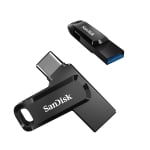 USB Флаш Памет 64GB USB 3.1 SanDisk Dual Drive Go (A+Type-C), 150MB/s