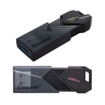 USB Флаш Памет 128GB USB3.2 KINGSTON DT Exodia Onyx, Black, Retract