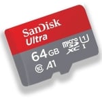 64GB MicroSD-XC SanDisk Ultra, Class 10=140M