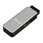 Четец на карти USB 3.0 HAMA “Alu“, microSD+SD, 123900