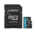 Карта памет 64GB MicroSD-XC KINGSTON Canvas Go! Plus Gen4=200MBps, A2 U3 V30 Class10