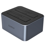 2xHDD Docking USB 3.1 A+Type-C, 2.5“+3.5“ SATA ORICO 6626C3-C-V1, Aluminum Casing