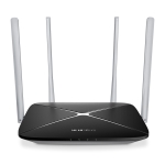 Безжичен Рутер MERCUSYS WL-AC1200, 3-in-1 (router, range exnender, access point), 4 антени, AC12