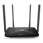 Безжичен Рутер MERCUSYS WL-AC1300 Gigabit, 4 антени, AC12G