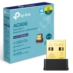 Безжичен USB Адаптер TP-LINK WL-AC600+Bluetooth 4.2, Archer T2UB Nano