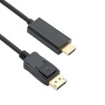 Кабел DisplayPort-M, HDMI-M, 4K,60Hz