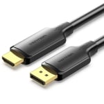 Кабел DisplayPort-M / HDMI-M VENTION 4K=30Hz, 2K=60Hz, 3D, GP, 3m, HFOBI