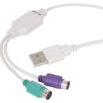 Преход USB, 2xPS/2 VCOM CU807 0.2m