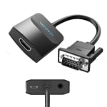 Конвертор VGA-HDMI VENTION ACNBB, USB, Audio