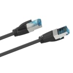 Кабел 3m SFTP Cat 6a HAMA, Black, 10 Gbps 200681