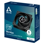 Вентилатор ARCTIC 80x80x25 FDB, PWM Black, 500-5000rpm, P8 MAX