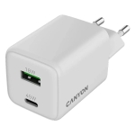 USB A QC3.0=18W + Type-C PD=45W Fast GaN Charger CANYON CNS-CUW45AC, White