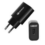 USB QC3 Charger Makki, 18W, ES-QC18W Black