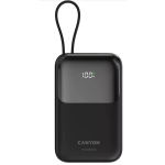 Външна Батерия CANYON OnPower 101, 10.000mAh, Дисплей, Син цвят, С вграден кабел, CNS-CPB101BL