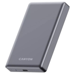 Външна Батерия CANYON OnPower 510, Magnetic Wireless + Type-C, Dark Grey, 10.000mAh, CNS-CPB510DG