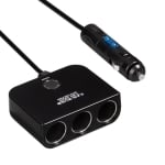 Разклонител за автозапалка, USB зарядно HAMA, 15A, 93839