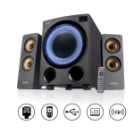 Тонколони 2.1: FENDA F&D F770X BT/FM/USB/Remote/LED, 76W