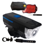 Фар за колело LY-18 (3xAAA), LED + стоп (2xAAA)
