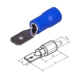 Кабелна обувка мъжка 4.8х0.8 мм (MDD2-187(8)), СИН