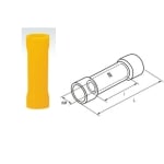 Съединител изолиран втулков (BV5.5), ЖЪЛТ