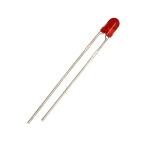 LED 3 мм HT-204SRD, GaAsP/GaP 660nm 10 mcd 70deg, ЧЕРВЕН дифузен