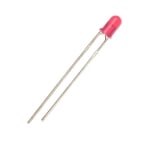 LED 3 мм MUB-30032(A), InGaAsP 630nm 240mcd, ЧЕРВЕН прозрачен