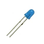 LED 3 мм HT-204UBD, 400-600mcd 30deg, СИН дифузен