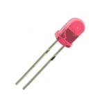 LED 5 мм OSPK5111A-NO, 3000mcd 15deg, РОЗОВ прозрачен