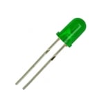 LED 5 мм HT333GD, 575nm 200mcd 30deg, ЗЕЛЕН дифузен