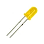 LED 5 мм VQA33, 590nm 6.8mcd 60deg, ЖЪЛТ дифузен