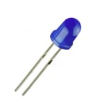 LED 5 мм 504BD-12, 465nm 1200mcd 60deg, СИН дифузен