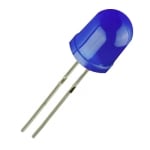LED 10 мм OSB5YUA164A-KL, 472nm 1120mcd 60deg, СИН дифузен