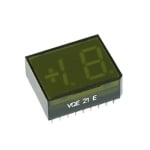 Цифров индикатор двоен VQE21, 12.7 мм, общ катод, ЗЕЛЕН