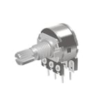 Потенциометър въртящ Ф16/М7мм, 2x470 ohm, платка