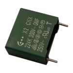 Кондензатор полипропилен X2 220nF/300VAC, 10%, 15 мм
