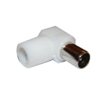 Букса PAL (027) мъжка, кабелна, PVC, ъглова