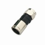 Съединител F мъжки, кабелен, RG-6U, компресиращ