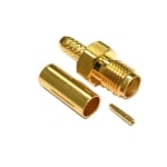 Съединител SMA женски, обърнат (RG-58), кримпван