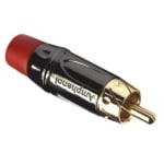 RCA мъжки, кабелен, AMPHENOL ACPL-CRD, ЧЕРВЕН