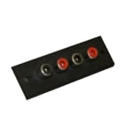 RCA женски 1х4P, панелен, PVC основа