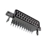 Съединител SCART 21P, женски, платков