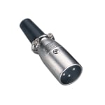 Съединител XLR 3P, мъжки, кабелeн
