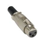 Съединител XLR 3P, женски, кабелeн
